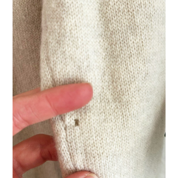 Toad & Co Womens Crew LambWool Sweater Small Fair Isle Lightweight Preppy Ivory - Picture 8 of 10